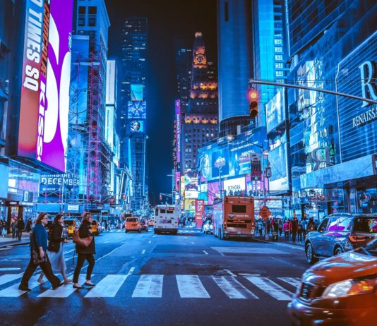 Times square in New York City