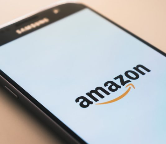 Amazon app on a smartphone