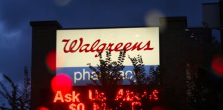 Photo of a Walgreens sign