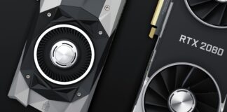 NVIDIA GTX 1080 Ti and RTX 2080 Shot