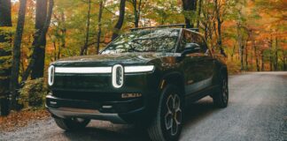 Rivian Stock Surges Amid Volkswagen Partnership Announcement Rivian R1T electric truck