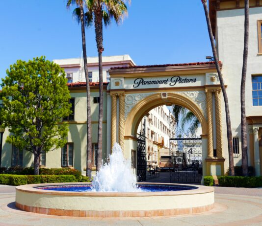 Paramount Studios Bronson Gate, Melrose Avenue, Los Angeles, CA, USA