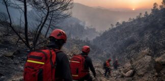 British couple rescued after being badly burned in Spain wildfire ravine