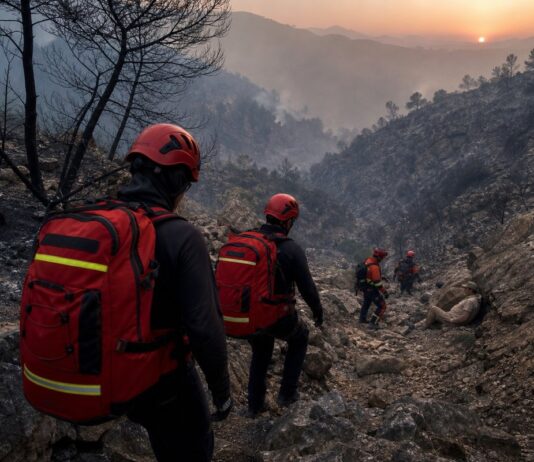 British couple rescued after being badly burned in Spain wildfire ravine