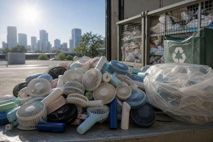 Britons set to buy nearly 8 million mini fans as heat drives demand and waste concerns