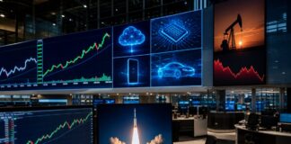 Global shares rise as AI enthusiasm returns despite SpaceX and AMD pressure, with oil easing