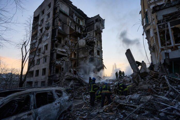 Russian barrage on Kyiv leaves at least 17 dead as Ukraine seeks more interceptors